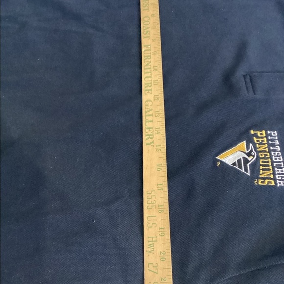 Vintage Pittsburgh Penguins Men's InnerHarbor Embroidered Black Polo Shirt XL - Picture 5 of 7